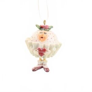 Vintage Dept 56 Patience Brewster Krinkles Cupcake Girl Ornament Miniature 2"